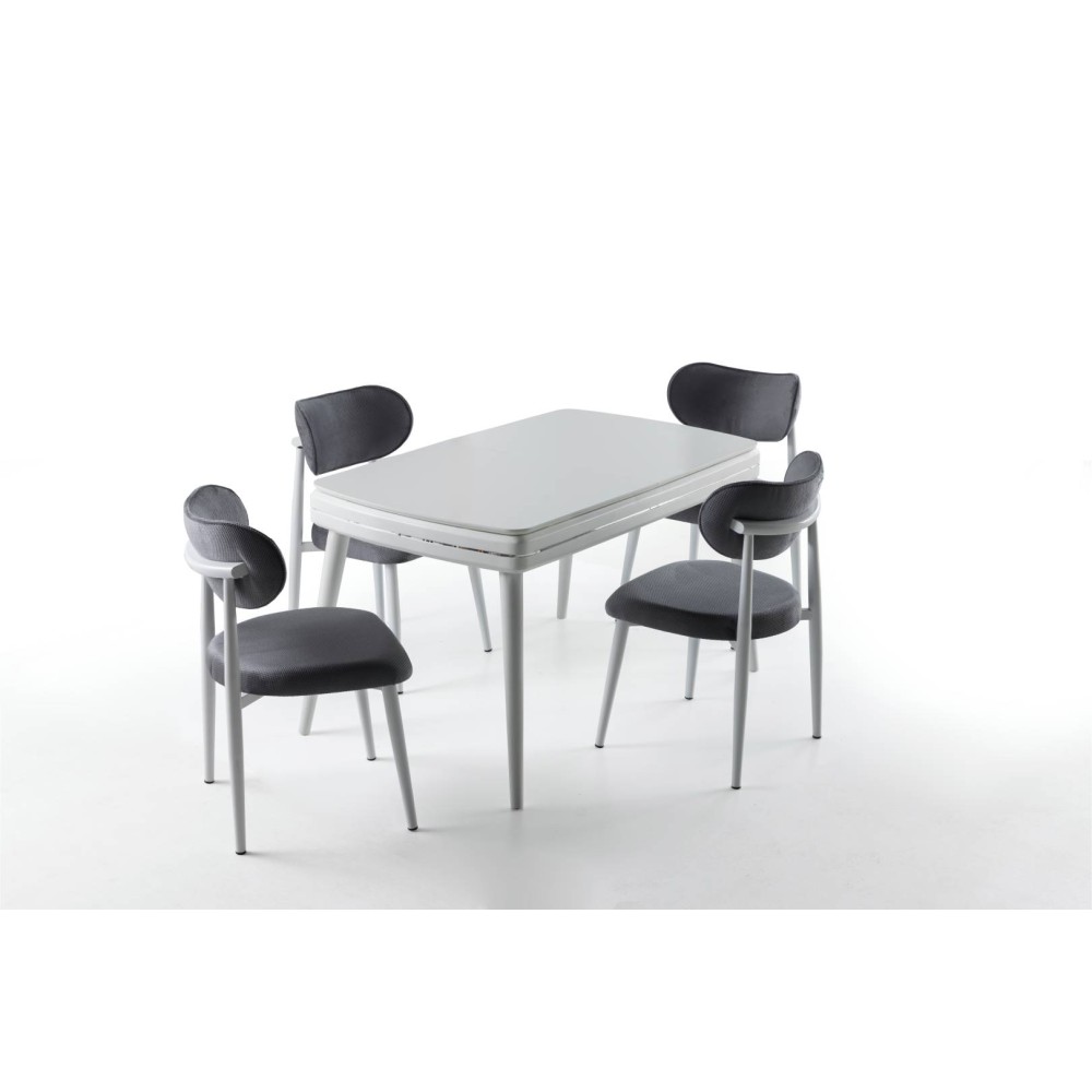 Pera Masa Takımı - Karbeyaz