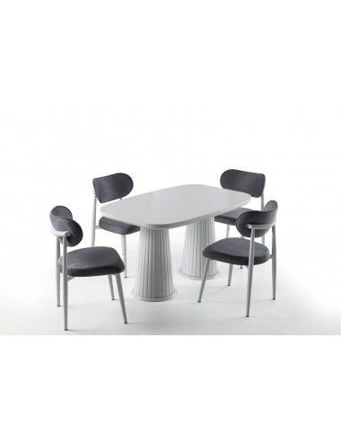 Porto Bohem Masa Takımı - Karbeyaz